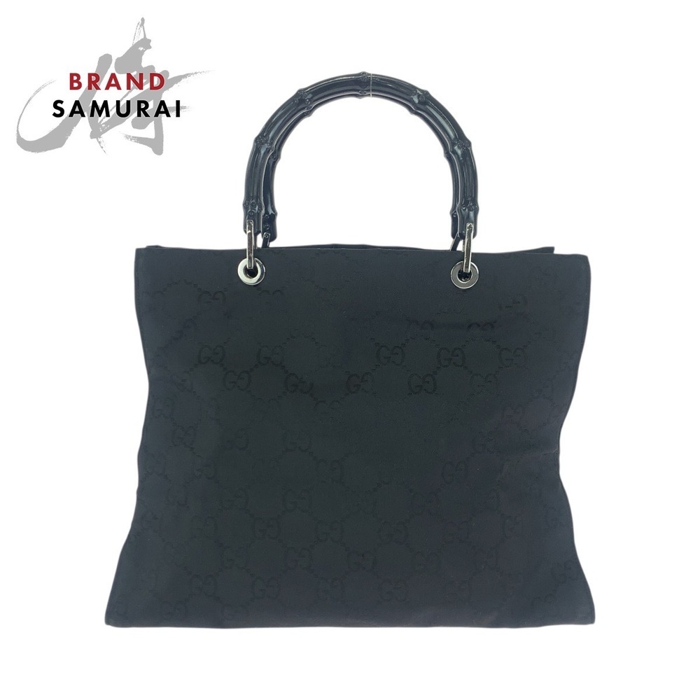 GUCCI Bamboo bag black handbag tote